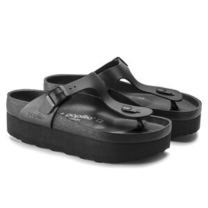Papillio Black Platform Sandals